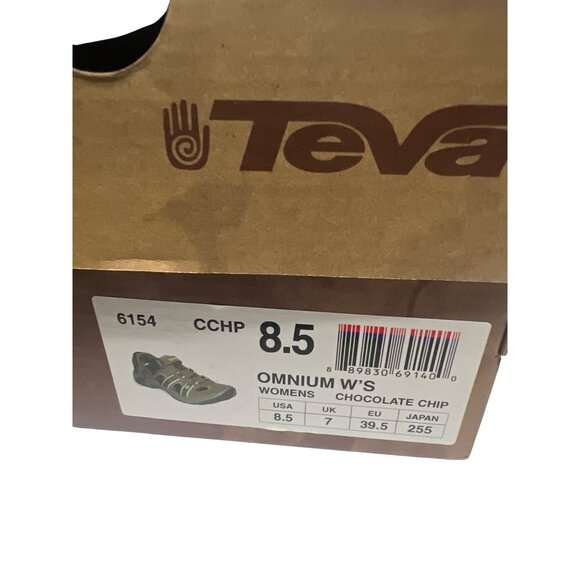 Teva Brown Chocolate Chip Leather Omnium Hiking Sandals - Picture 3 of 12